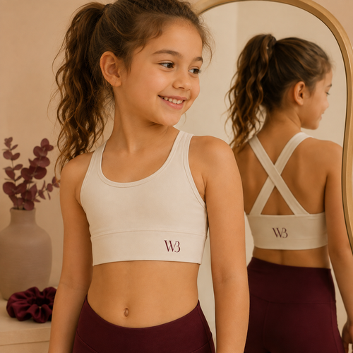 Cross-Back Bra Top in Ivory